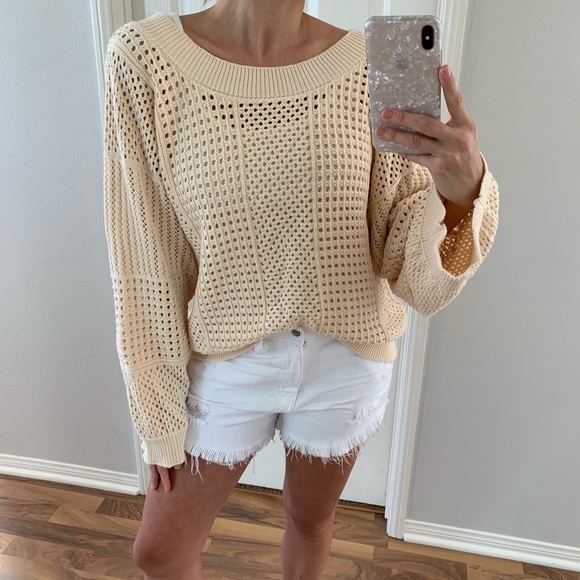 SOLD • Boatneck Ivory Sweater - Picture 2 of 6